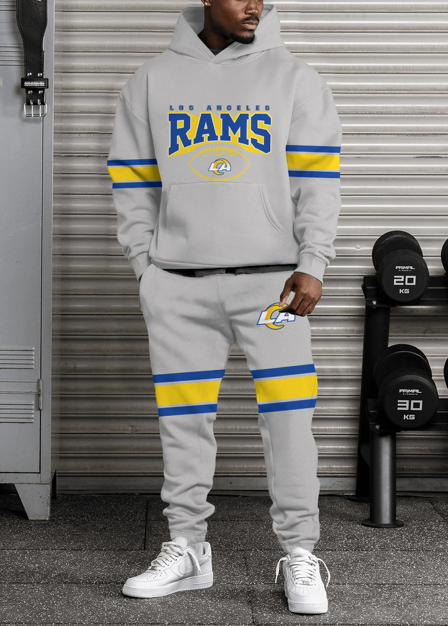 Los Angeles Rams 3D Printed Pullover Hoodie And Sweatpant 2pcs Tracksuits