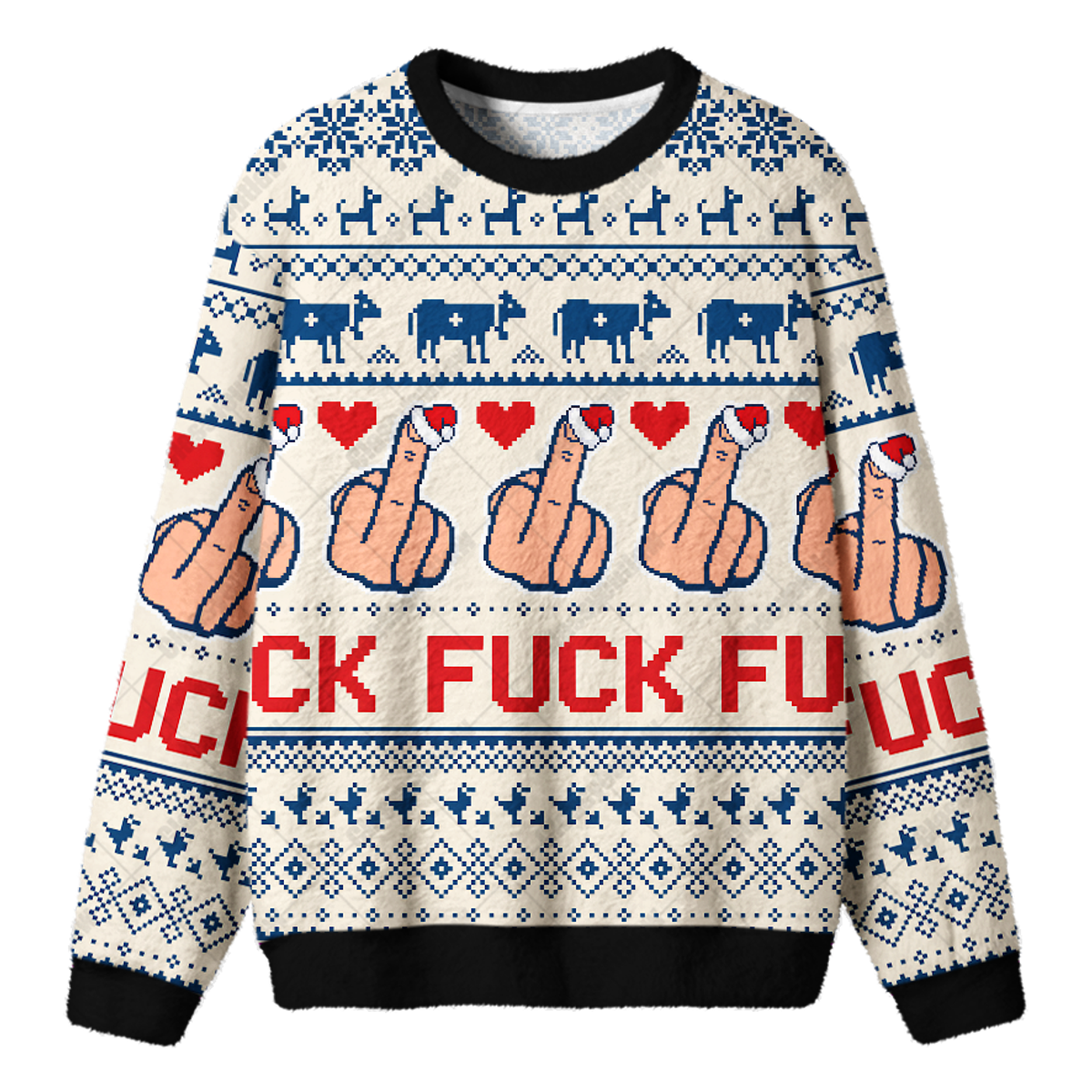 RUDE XMAS UGLY CHRISTMAS SWEATSHIRT — image 1