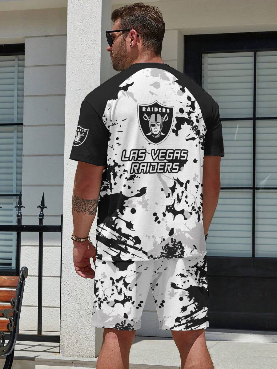 Las Vegas Raiders Limited Edition Top And Shorts Two-Piece Suits