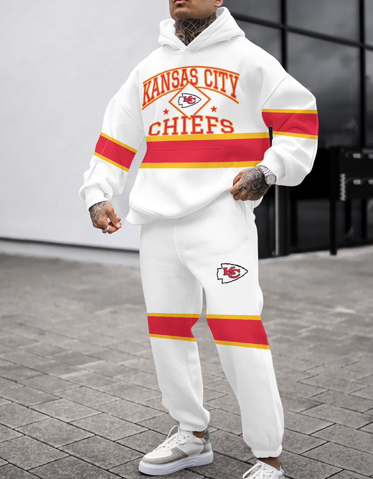 Kansas City Chiefs 3D Printed Pullover Hoodie And Sweatpant 2pcs Tracksuits