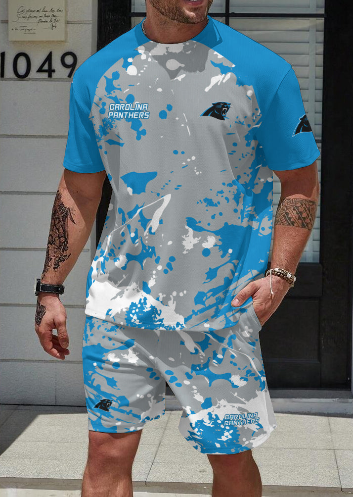 Carolina Panthers Limited Edition Top And Shorts Two-Piece Suits