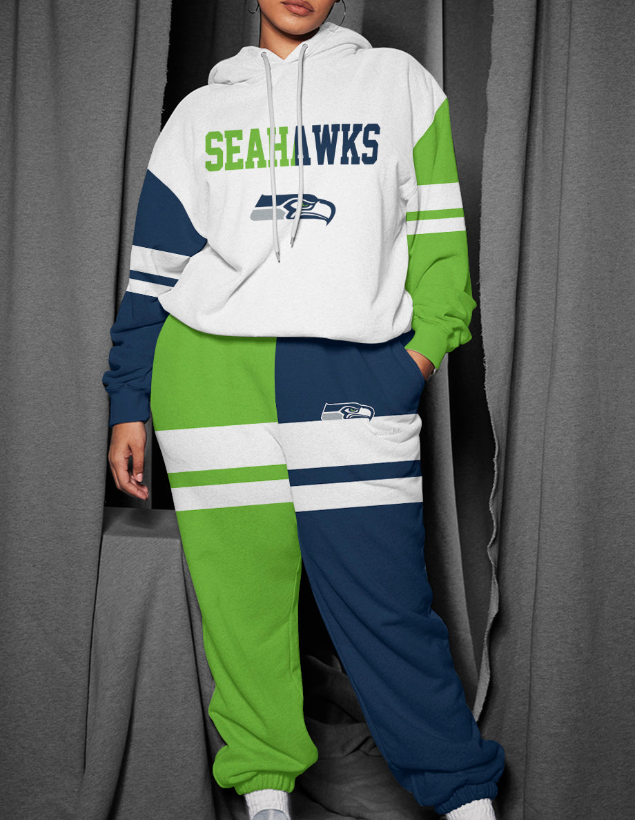 Seattle Seahawks 3D Printed Pullover Hoodie And Sweatpant 2pcs Tracksuits