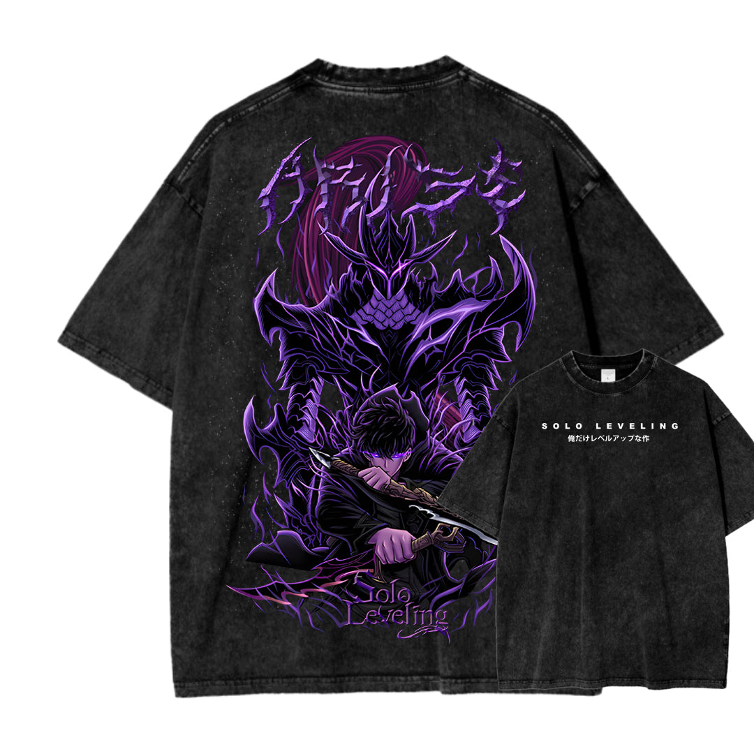 Solo-leveling Unisex Fit Washed T-Shirt 2503010751