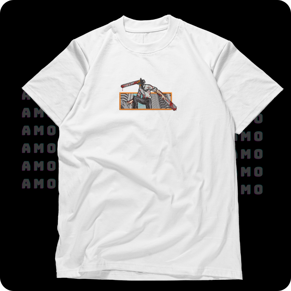 Denji Chainsaw Man Embroidered T-Shirt