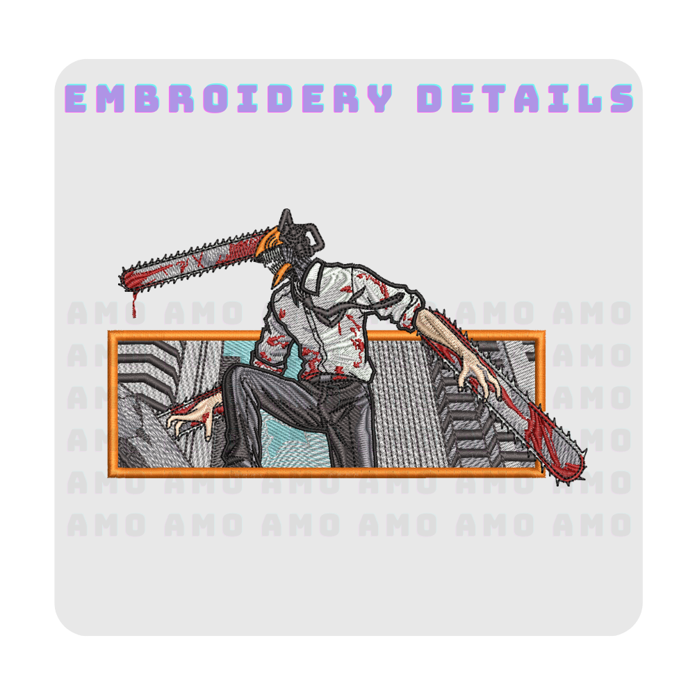 Denji Chainsaw Man Embroidered T-Shirt