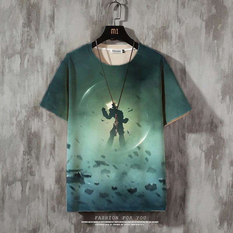 Men's Fashion Print Casual Short Sleeve T-Shirt
