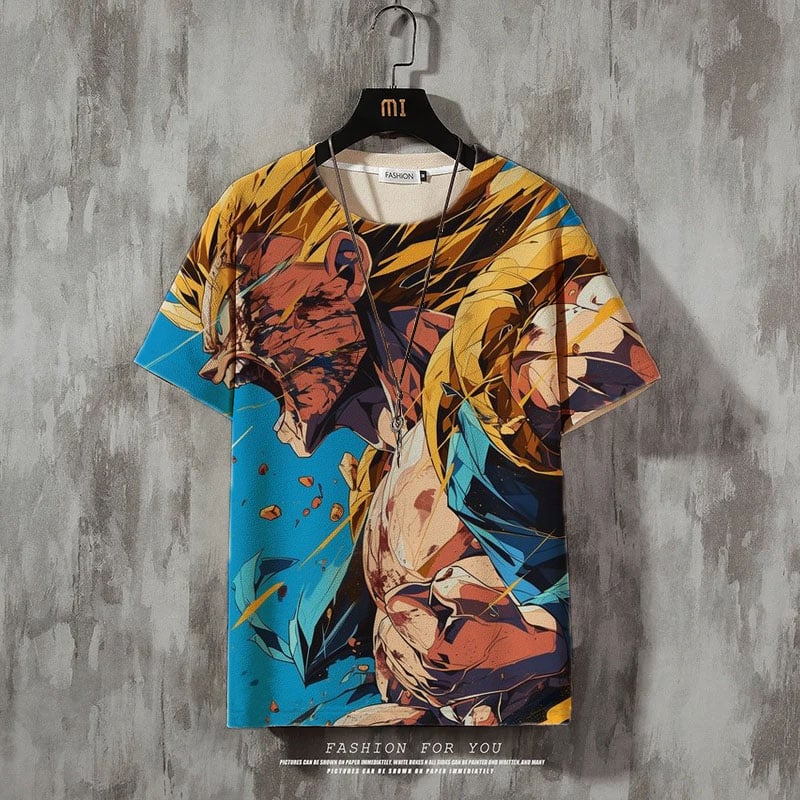 Men's Fashion Print Casual Short Sleeve T-Shirt