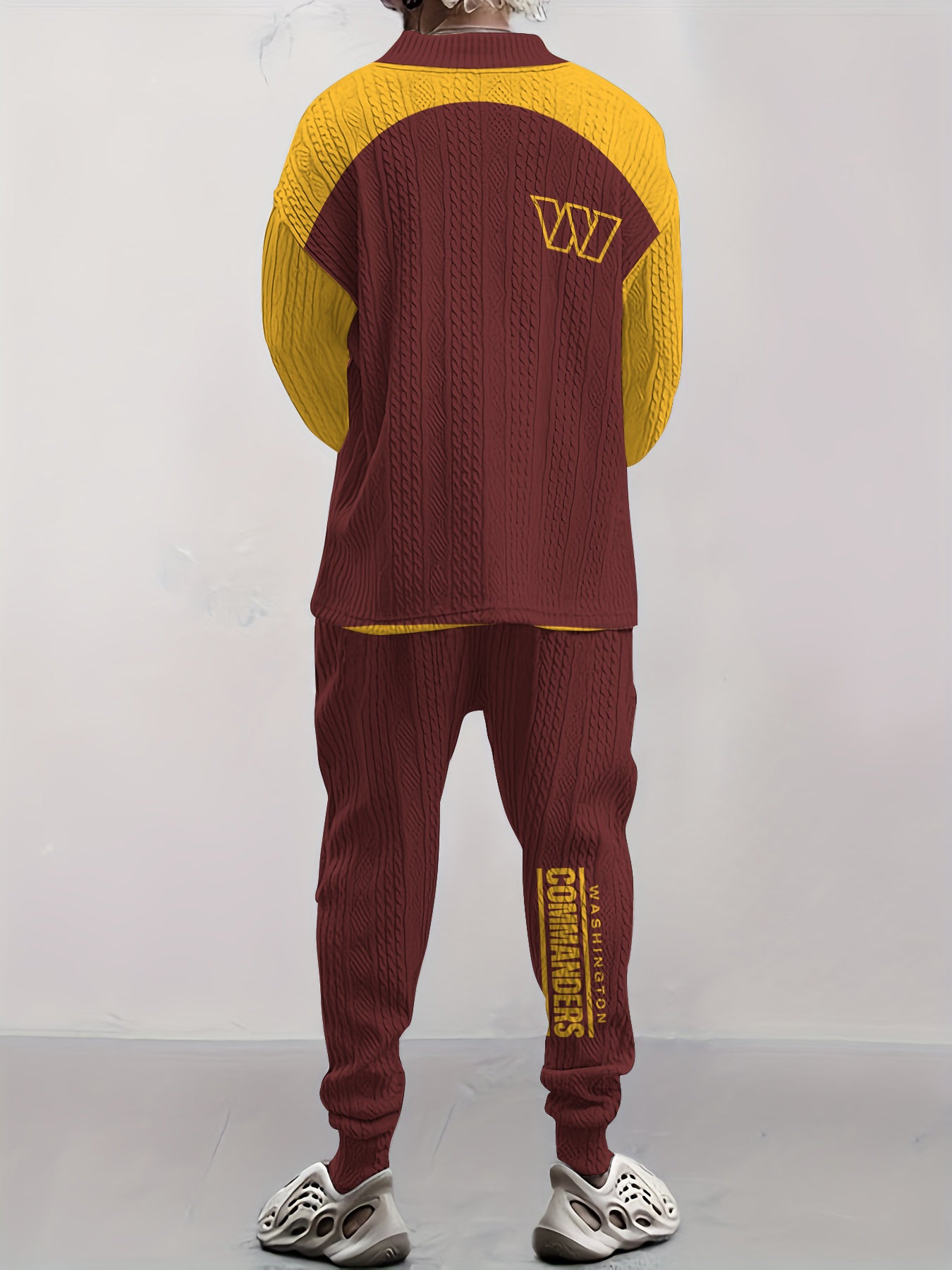 Washington Commanders Classic  All-Season Long Sleeve V-Neck Pullover Sweater