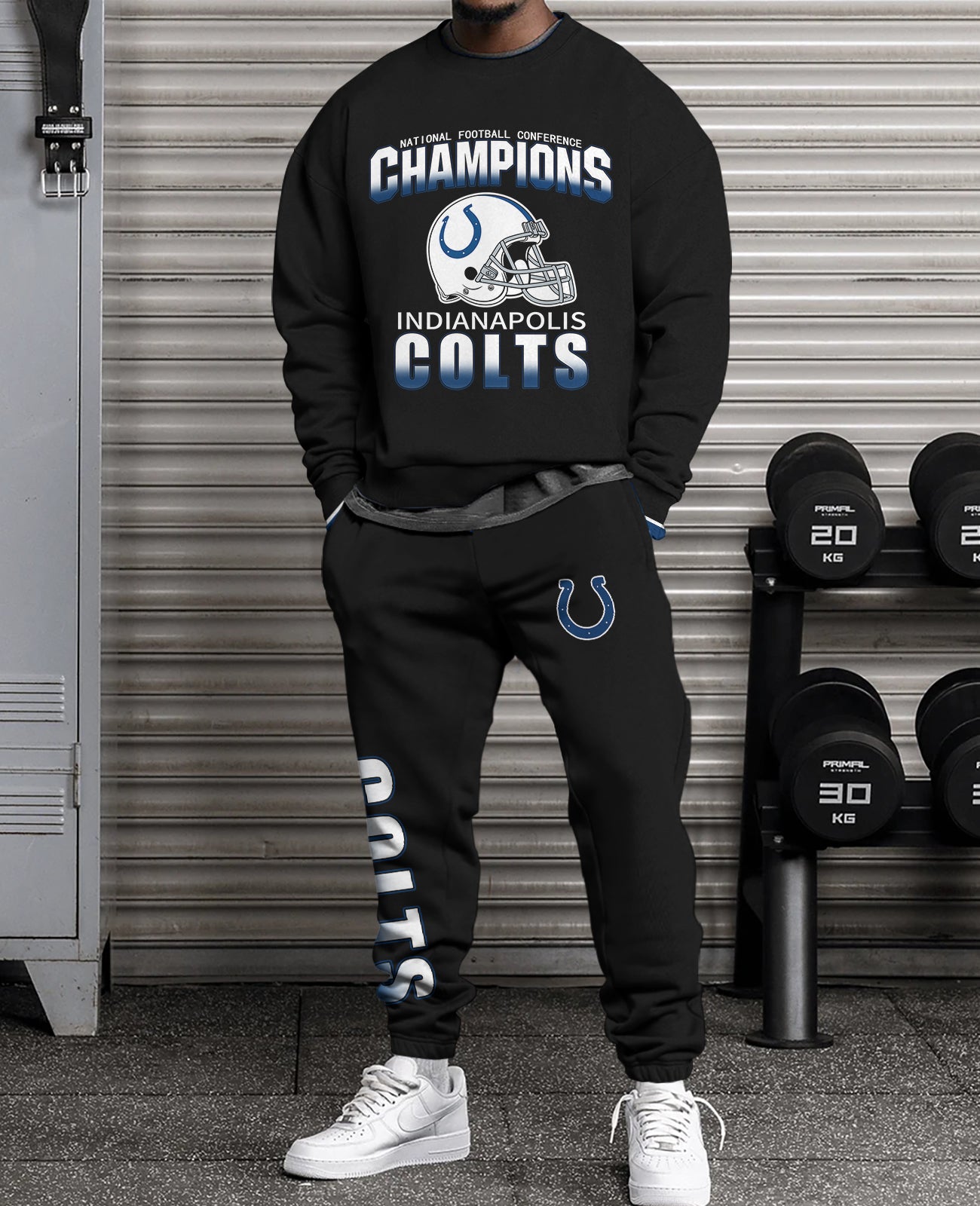 Indianapolis Colts 3D sweatsuit and sweatpants 2 piece outfits