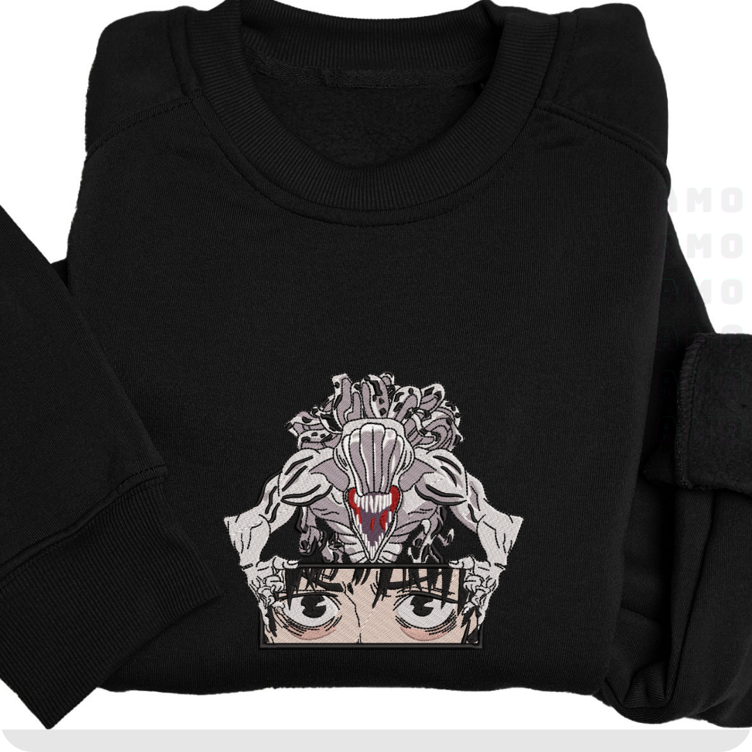 Okkotsu Yuta Rika Jujutsu Kaisen Embroidered Sweater