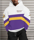 Minnesota Vikings  Printed Hooded Pocket Pullover Hoodie