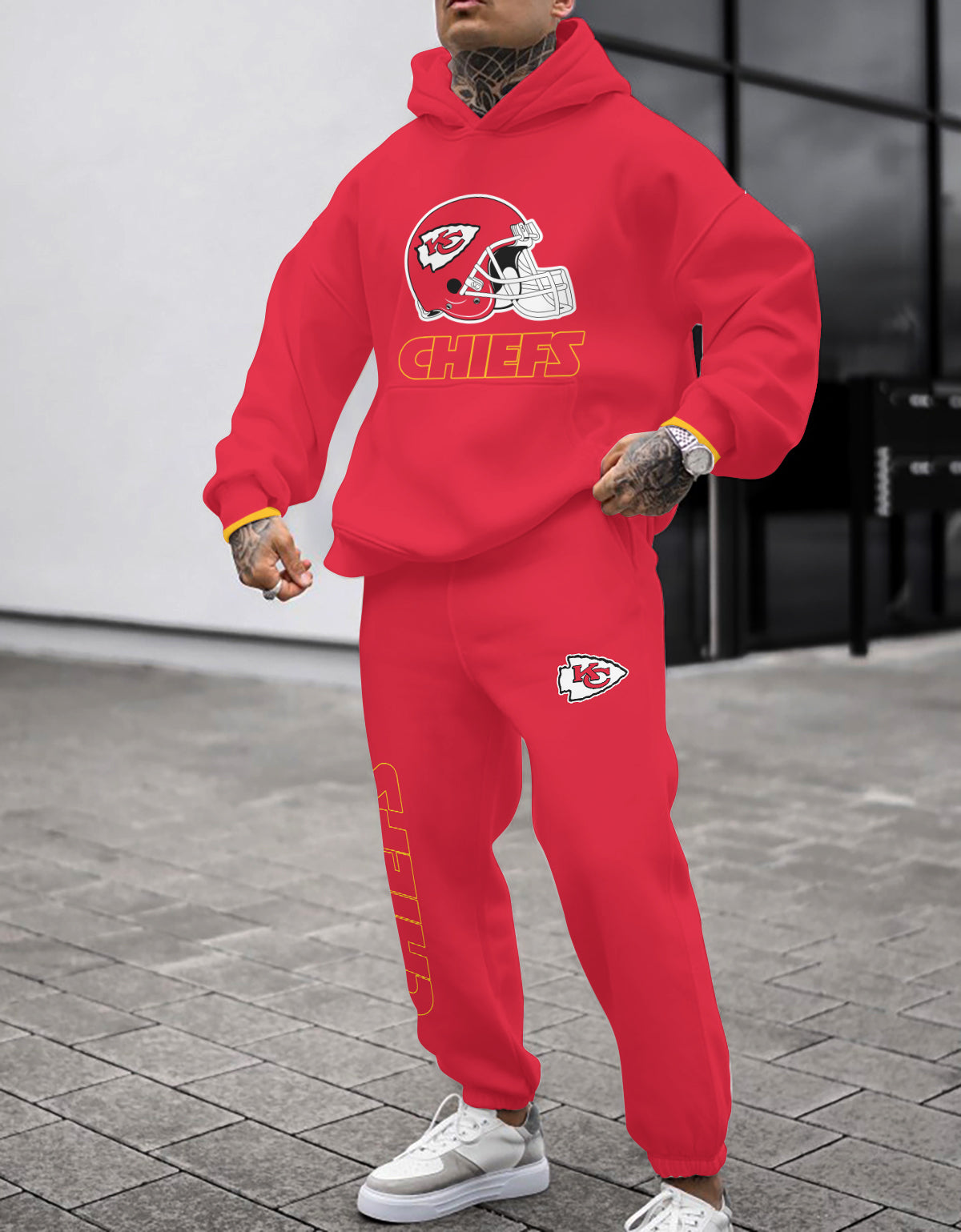 Kansas City Chiefs 3D Printed Pullover Hoodie And Sweatpant 2pcs Tracksuits