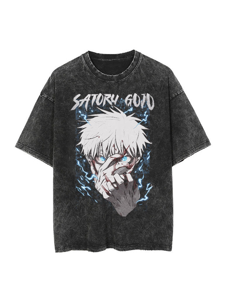 Gojo Cursed Power Vintage Tee