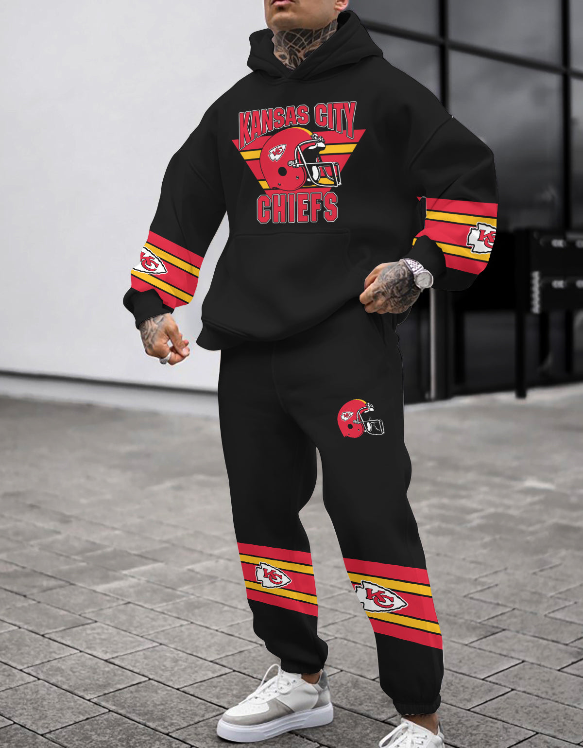 Kansas City Chiefs 3D Printed Pullover Hoodie And Sweatpant 2pcs Tracksuits