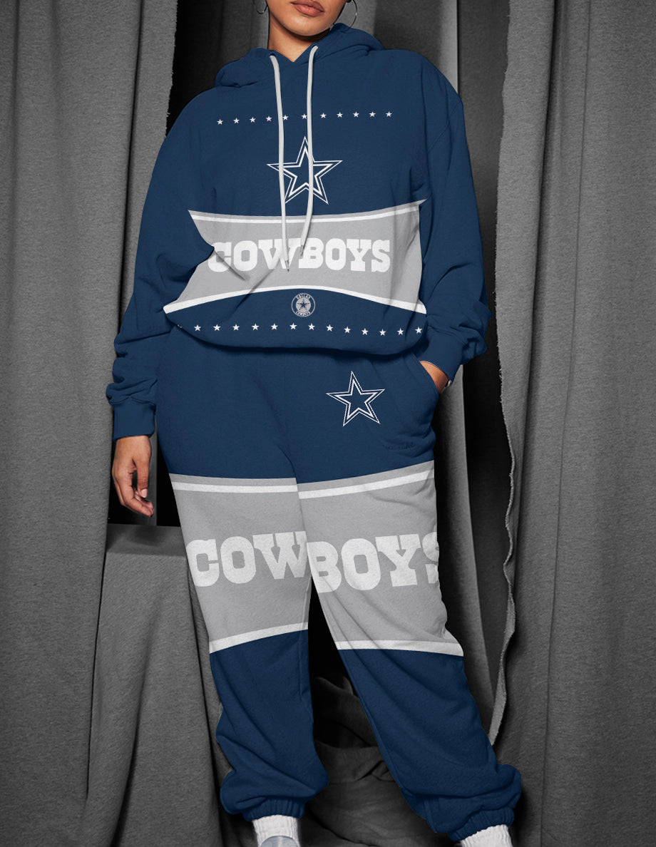 Dallas Cowboys 3D Printed Pullover Hoodie And Sweatpant 2pcs Tracksuits