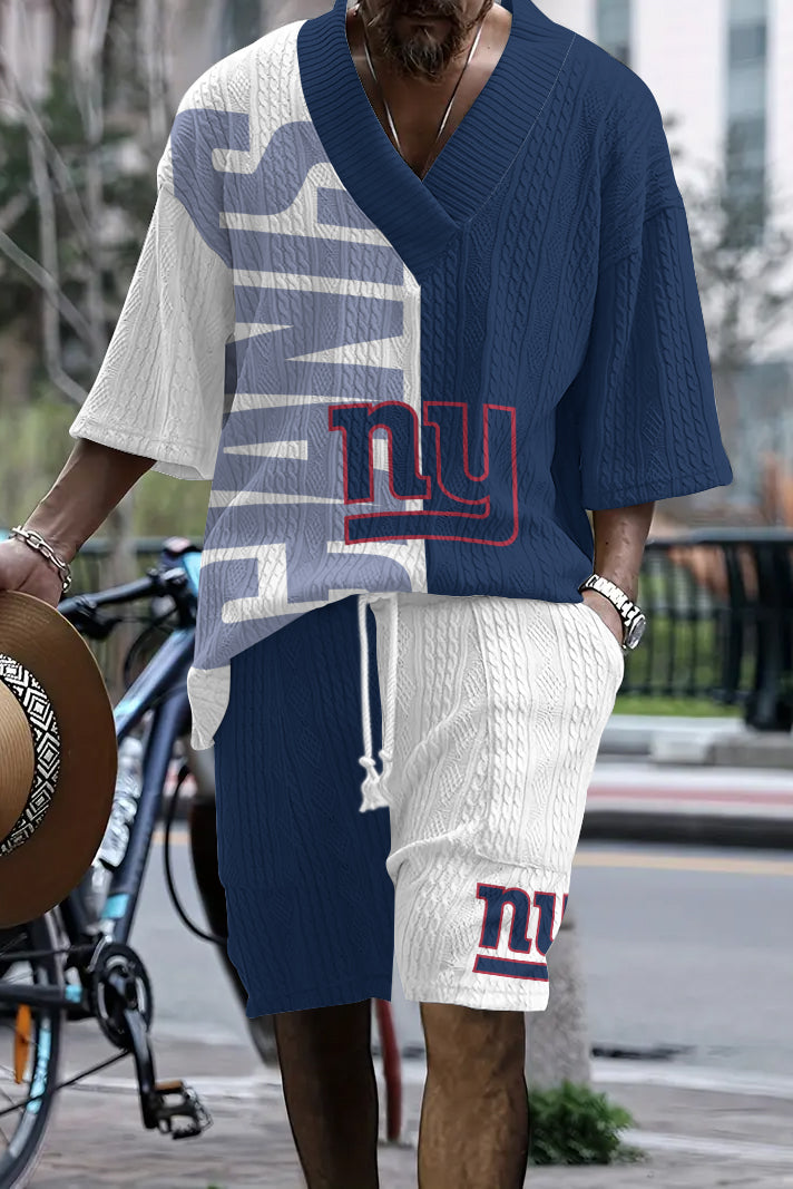 New York Giants Limited Edition Top And Shorts Two-Piece Suits