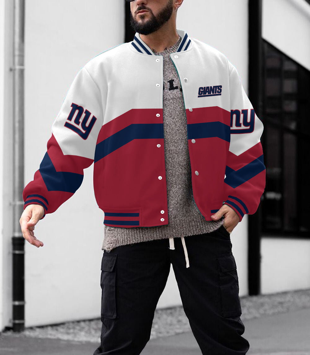 New York Giants Men's Limited Edition Full-Snap Casual Jacket