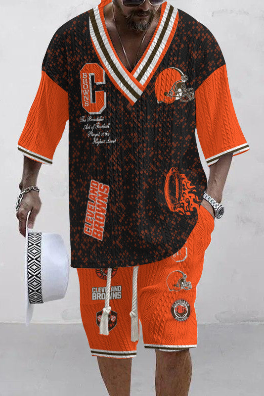 Cleveland Browns Limited Edition Top And Shorts Two-Piece Suits