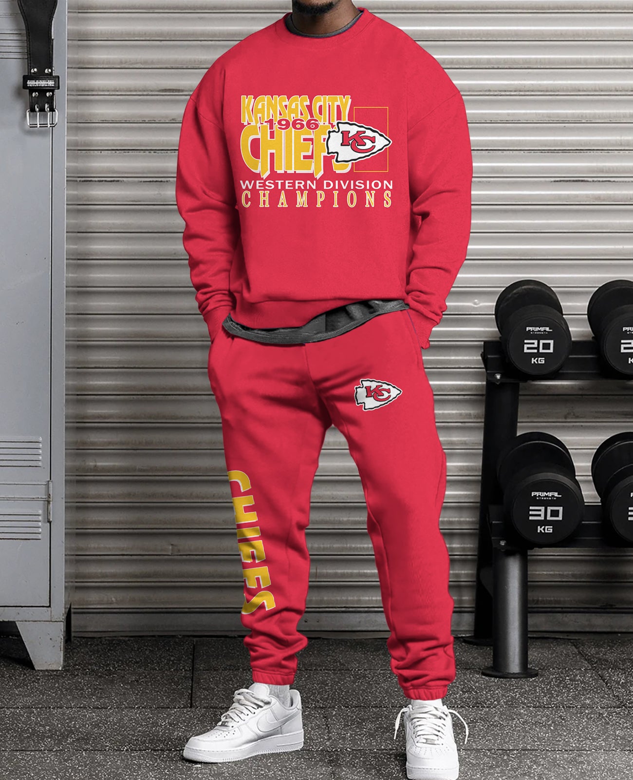 Kansas City Chiefs  3D sweatsuit and sweatpants 2 piece outfits