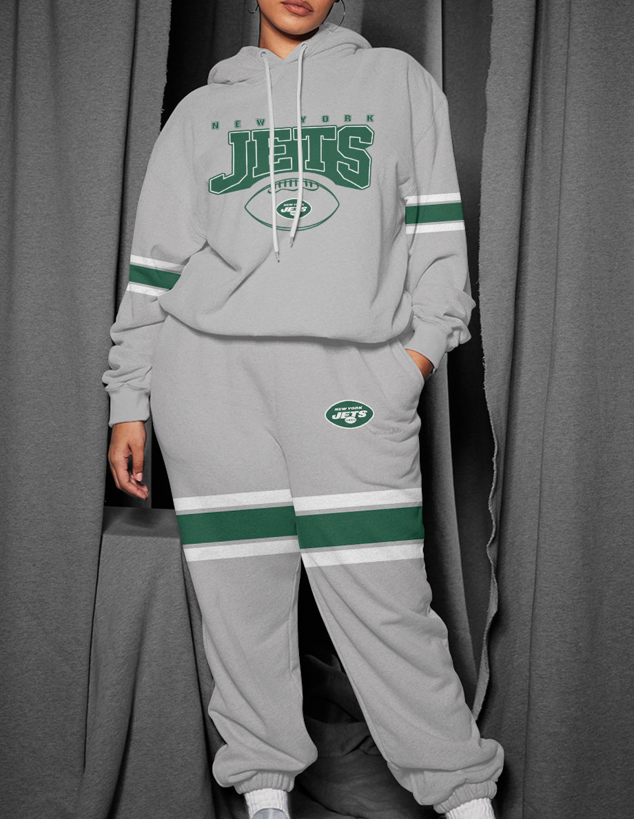 New York Jets 3D Printed Pullover Hoodie And Sweatpant 2pcs Tracksuits