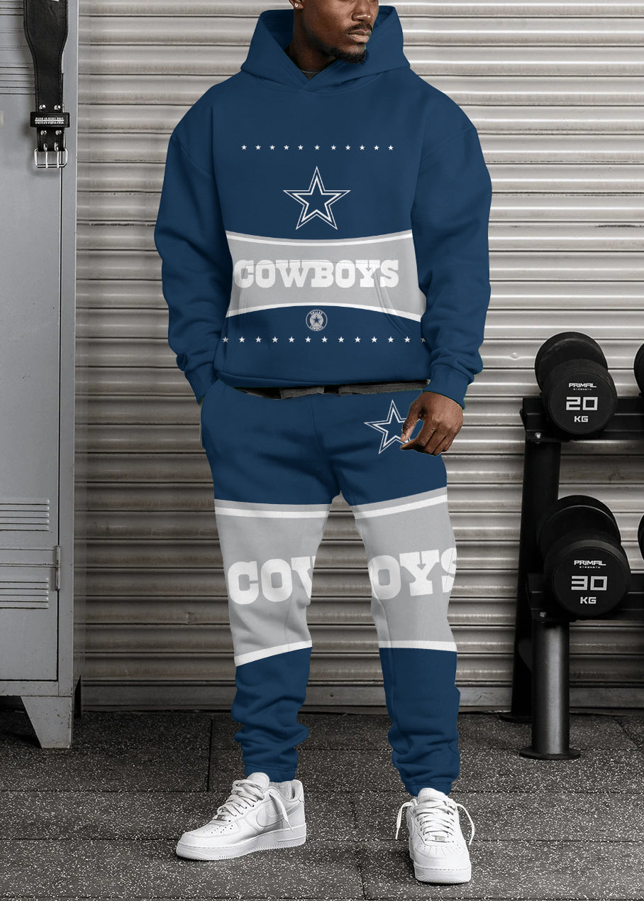 Dallas Cowboys 3D Printed Pullover Hoodie And Sweatpant 2pcs Tracksuits