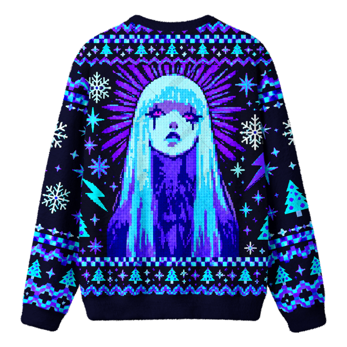 CYBER NOIR UGLY CHRISTMAS SWEATSHIRT — image 2