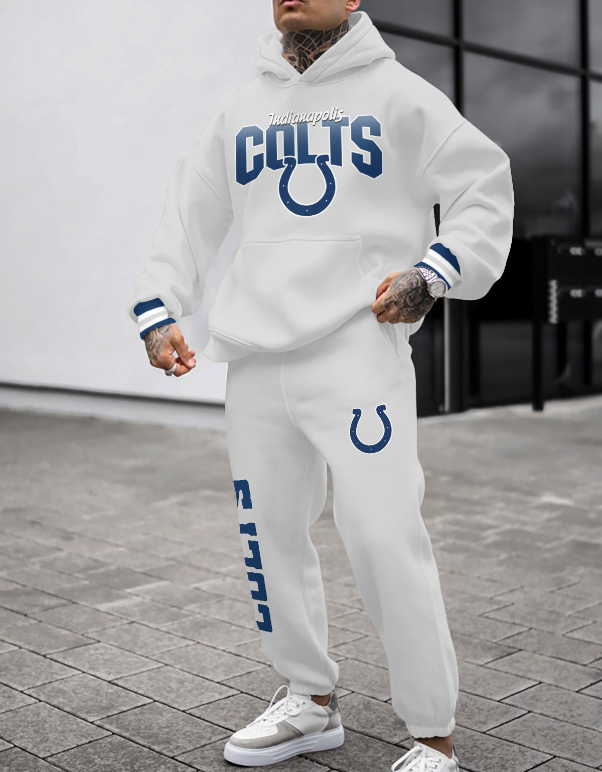 Indianapolis Colts  3D Printed Pullover Hoodie And Sweatpant 2pcs Tracksuits