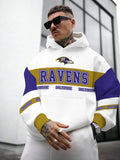 Baltimore Ravens Printed Hooded Pocket Pullover Hoodie