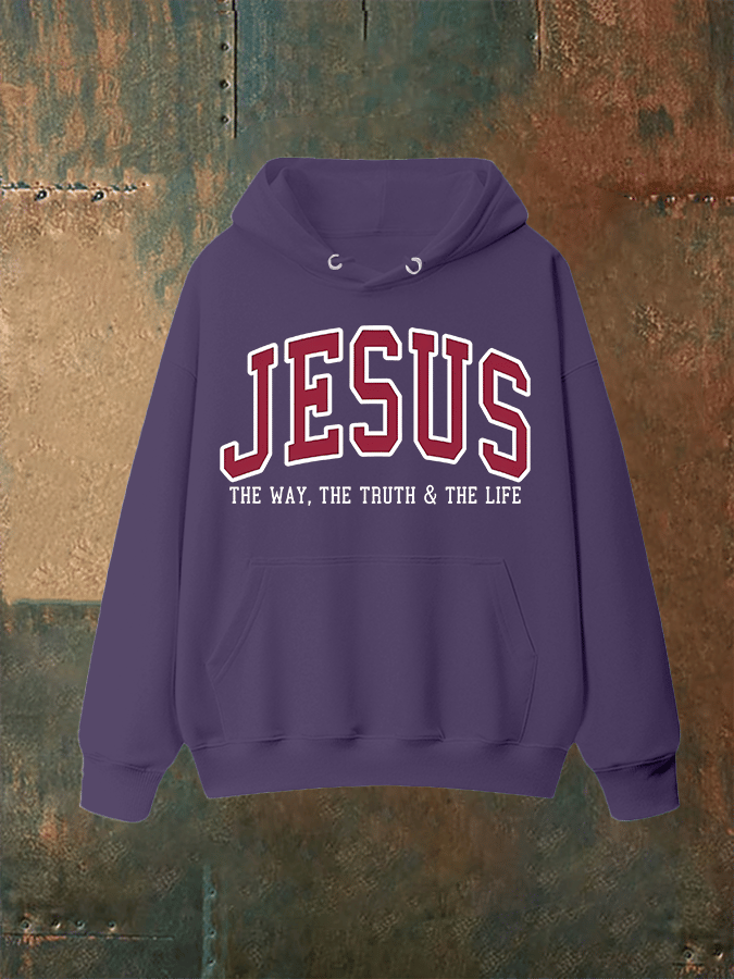 Unisex  JESUS THE WAY, THE TRUTH & THE LIFE printed  Hoodie