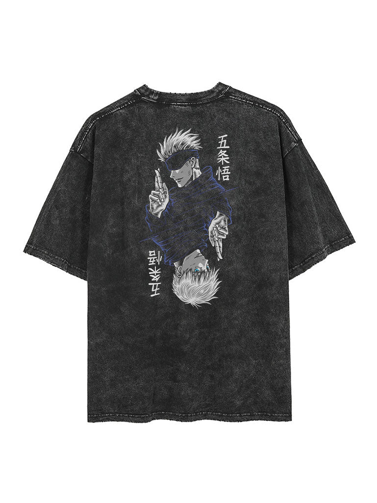 Gojo Six Eyes 2-Sided Vintage Tee