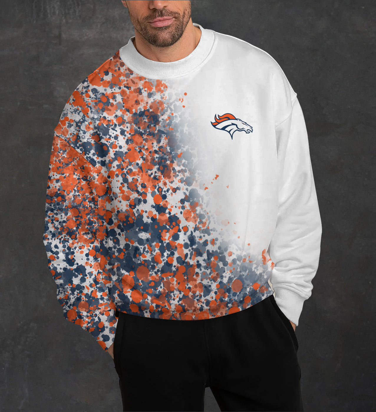 Denver Broncos 3D Limited Edition Crew Neck sweatshirt