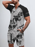 Las Vegas Raiders Limited Edition ZIP Polo Shirt And Shorts Two-Piece Suits