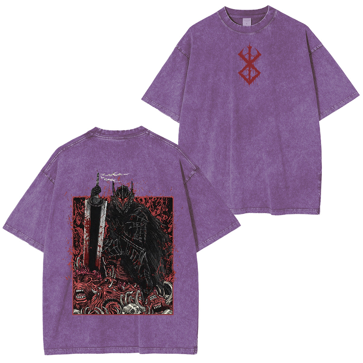 Guts Cursed Armor Grim Unisex Washed T-Shirt