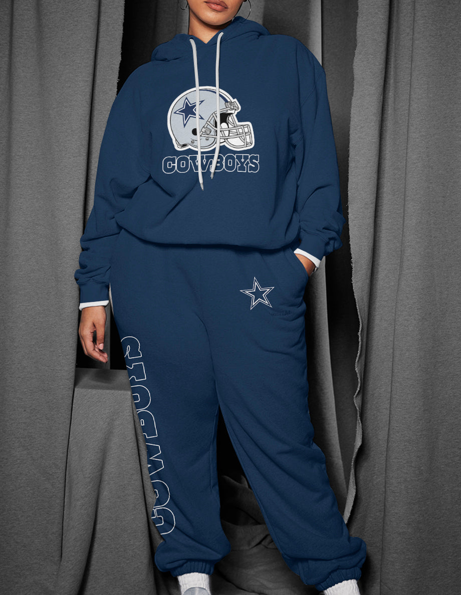 Dallas Cowboys 3D Printed Pullover Hoodie And Sweatpant 2pcs Tracksuits
