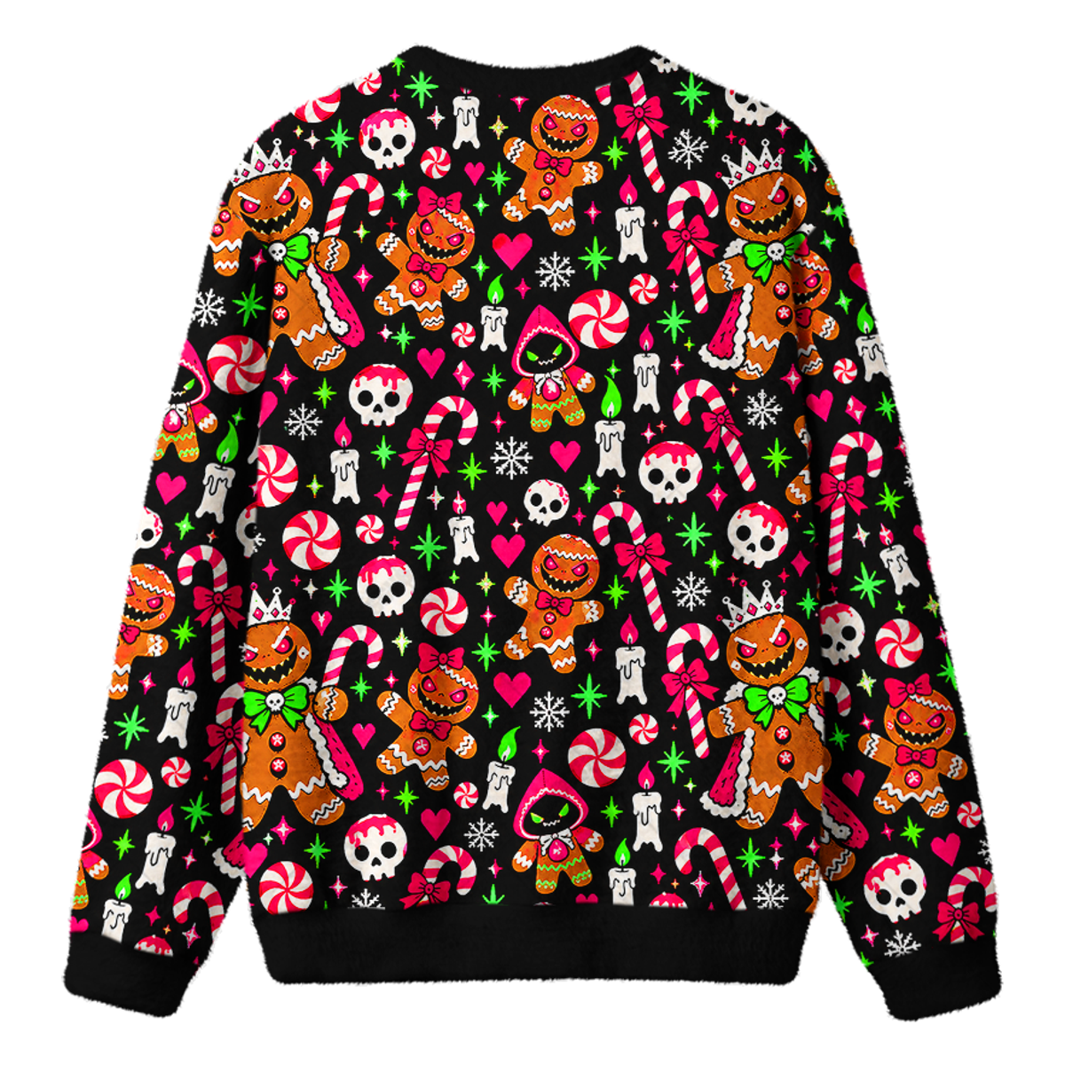 GINGERBREAD HORROR UGLY CHRISTMAS SWEATSHIRT — image 2