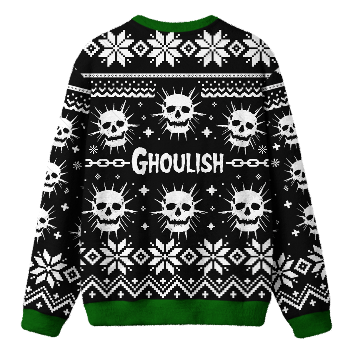 SKULL CHRISTMAS UGLY CHRISTMAS SWEATSHIRT — image 2