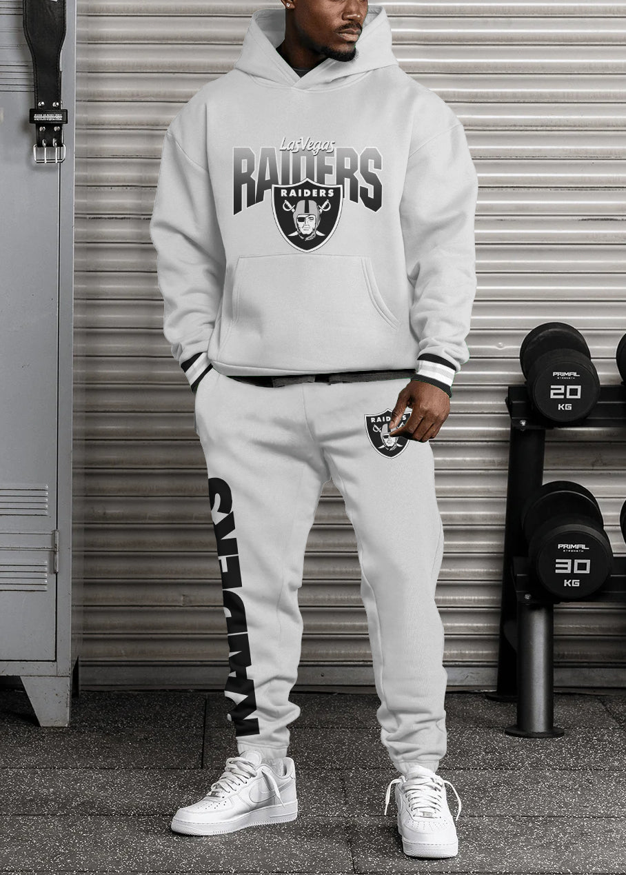 Oakland Raiders 3D Printed Pullover Hoodie And Sweatpant 2pcs Tracksuits