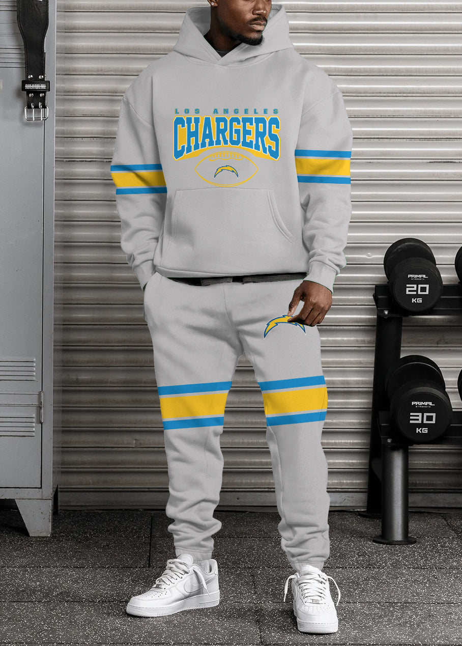 Los Angeles Chargers 3D Printed Pullover Hoodie And Sweatpant 2pcs Tracksuits