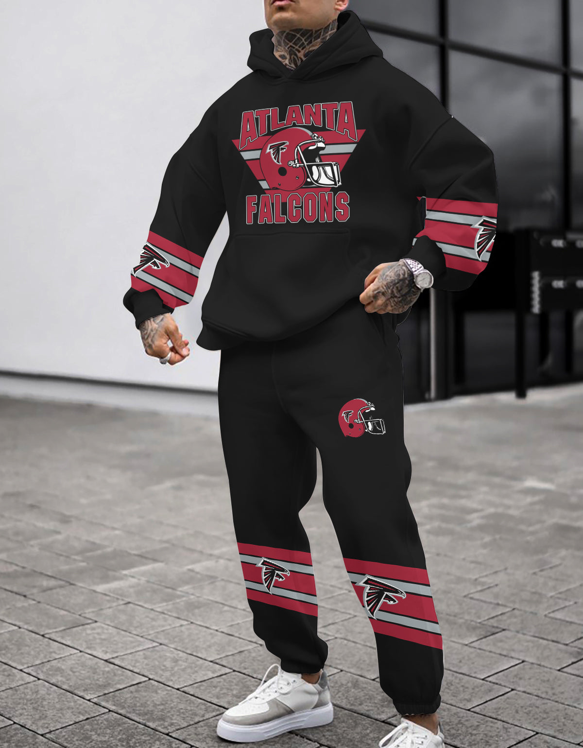 Atlanta Falcons 3D Printed Pullover Hoodie And Sweatpant 2pcs Tracksuits