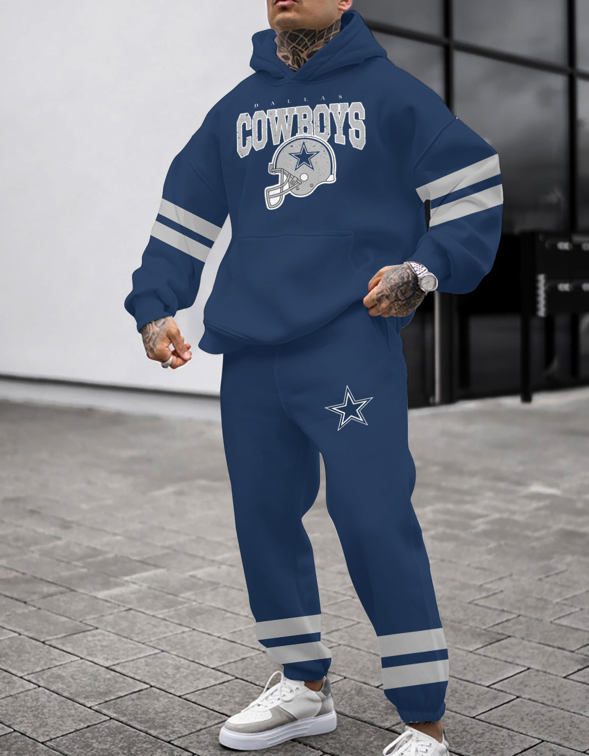 Dallas Cowboys 3D Printed Pullover Hoodie And Sweatpant 2pcs Tracksuits