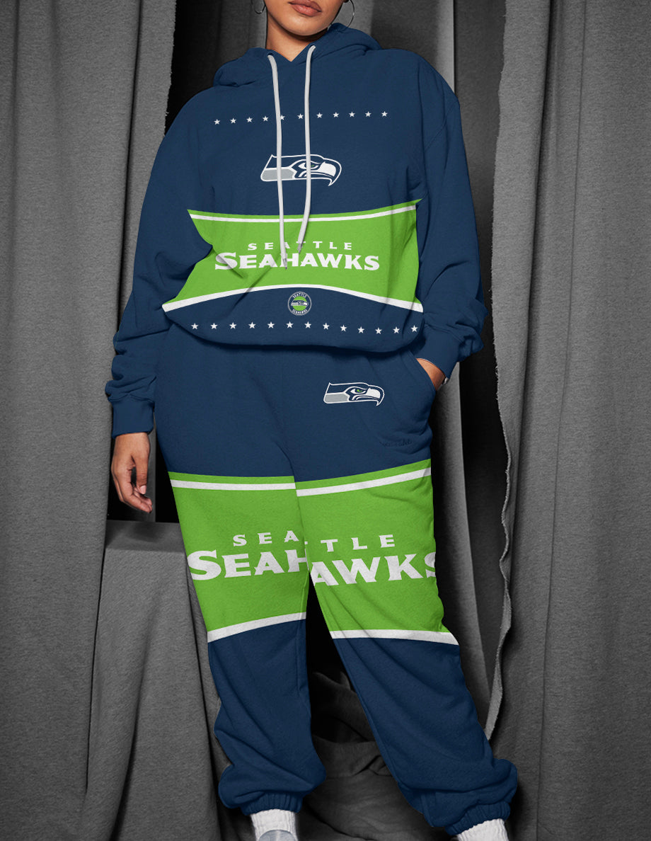 Seattle Seahawks 3D Printed Pullover Hoodie And Sweatpant 2pcs Tracksuits