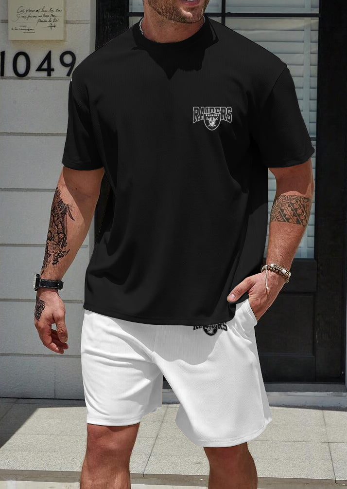 Las Vegas Raiders Limited Edition Top And Shorts Two-Piece Suits