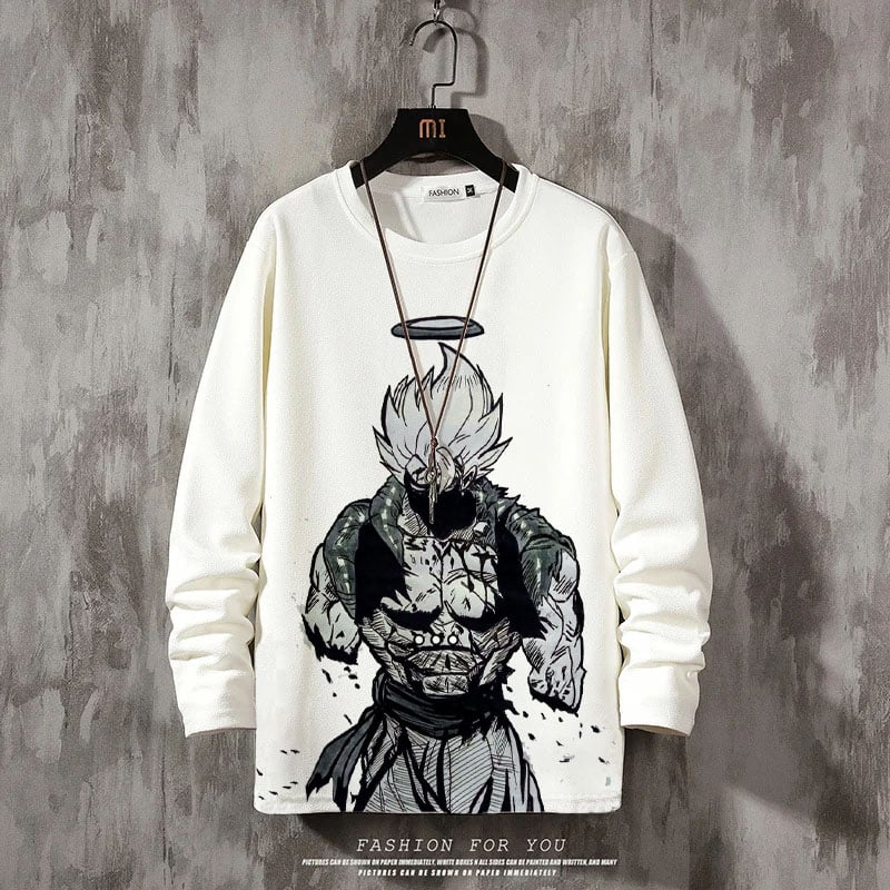 Men's Comic Printed Crew Neck Sweatshirt