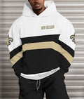 New Orleans Saints Printed Hooded Pocket Pullover Hoodie