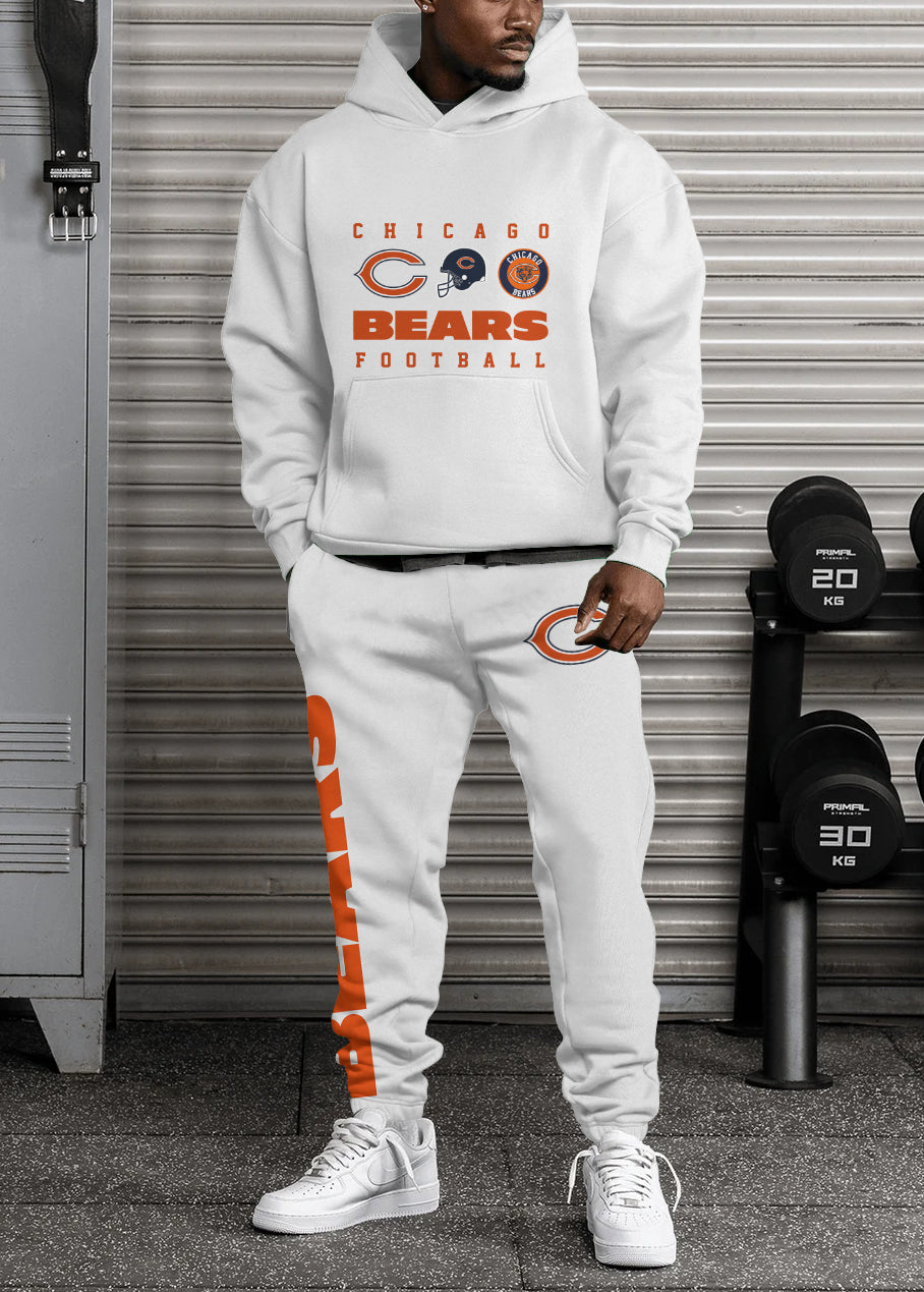 Chicago Bears 3D Printed Pullover Hoodie And Sweatpant 2pcs Tracksuits