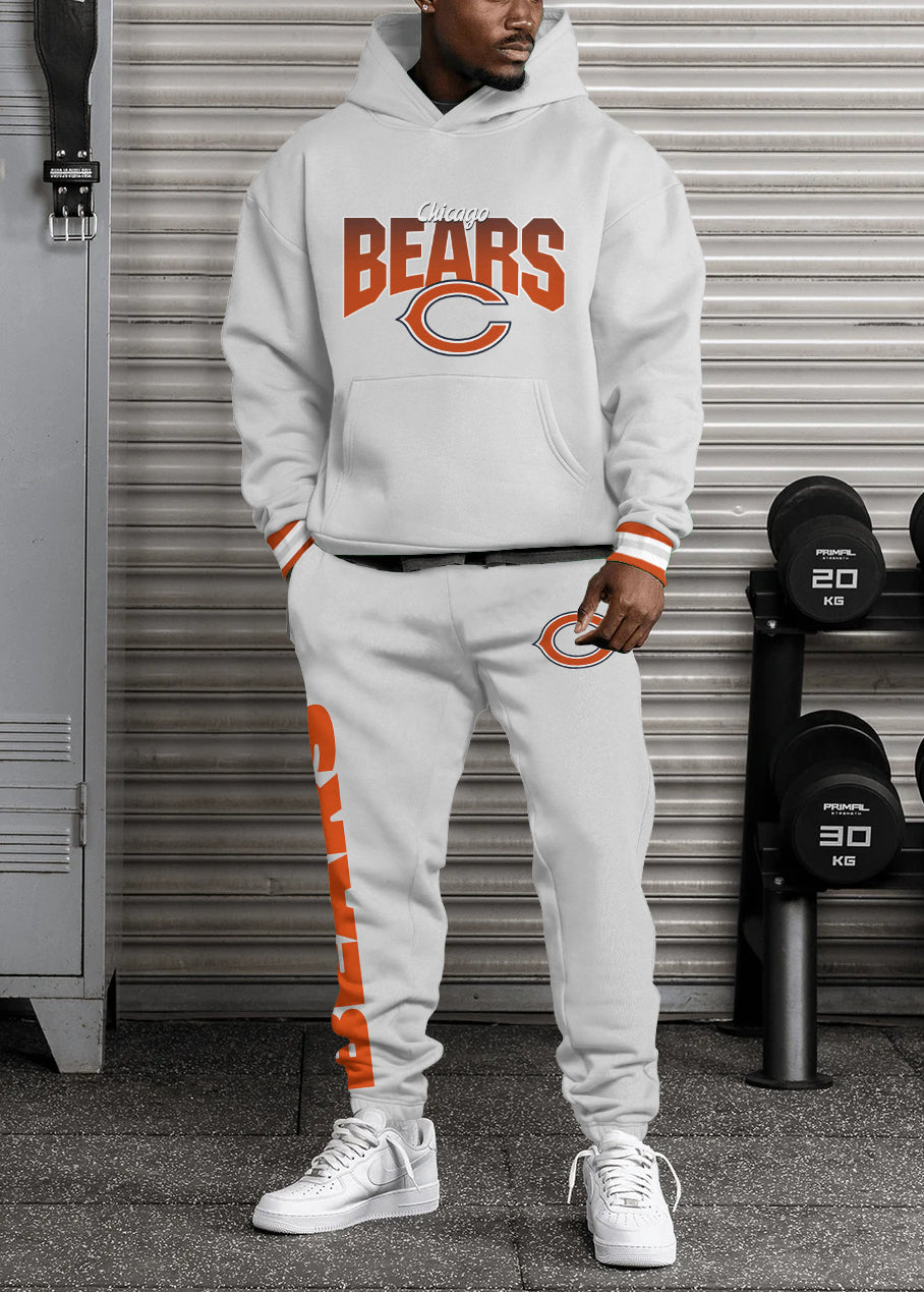 Chicago Bears 3D Printed Pullover Hoodie And Sweatpant 2pcs Tracksuits