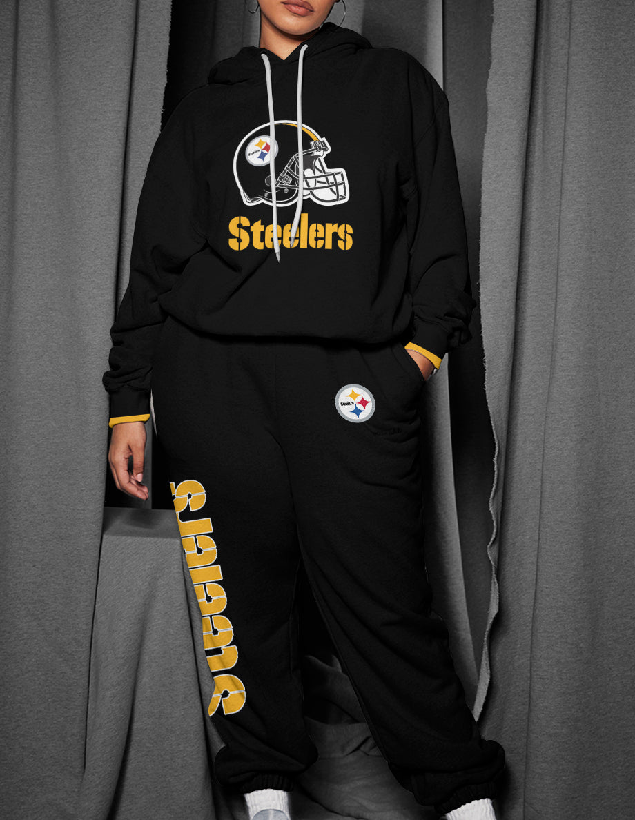 Pittsburgh Steelers 3D Printed Pullover Hoodie And Sweatpant 2pcs Tracksuits