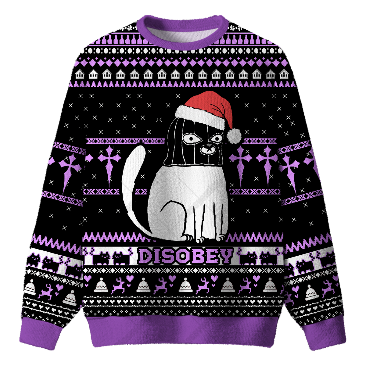 REBELLIOUS CHRISTMAS UGLY CHRISTMAS SWEATSHIRT — image 1