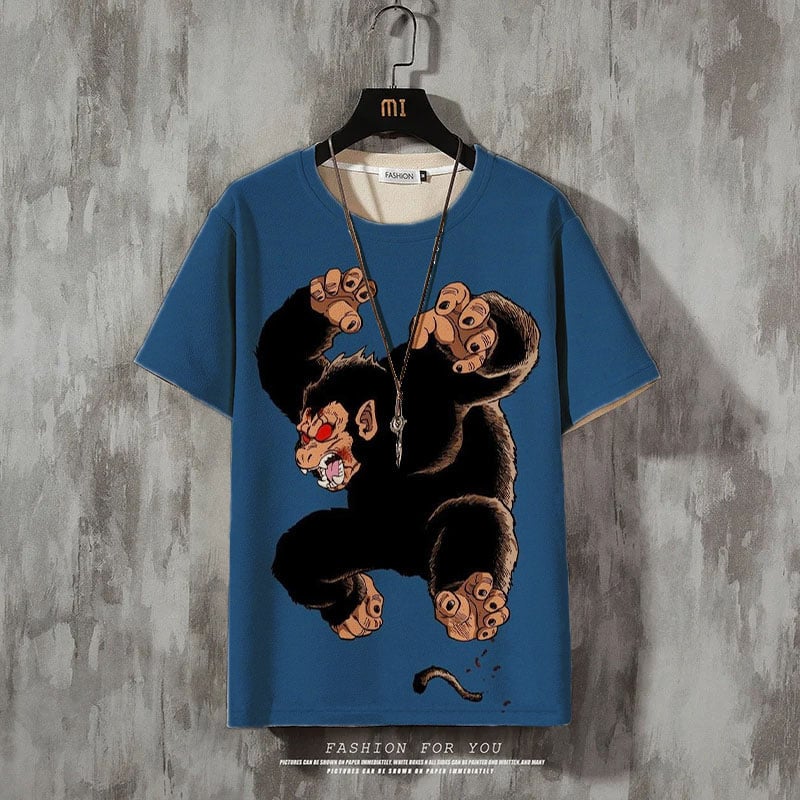 Men's Fashion Print Casual Short Sleeve T-Shirt