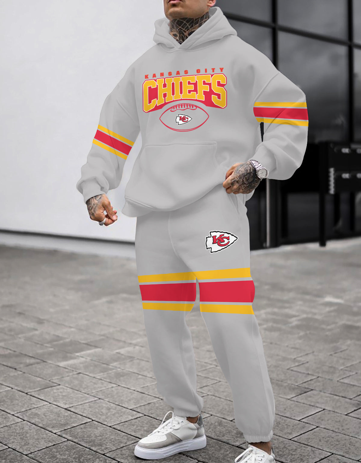 Kansas City Chiefs 3D Printed Pullover Hoodie And Sweatpant 2pcs Tracksuits